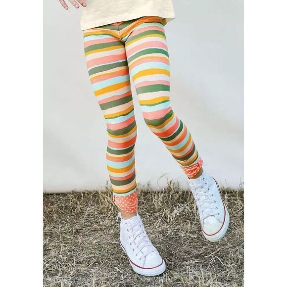 Matilda Jane Dream Chasers All Striped Out leggings 10 NWT - Picture 1 of 8
